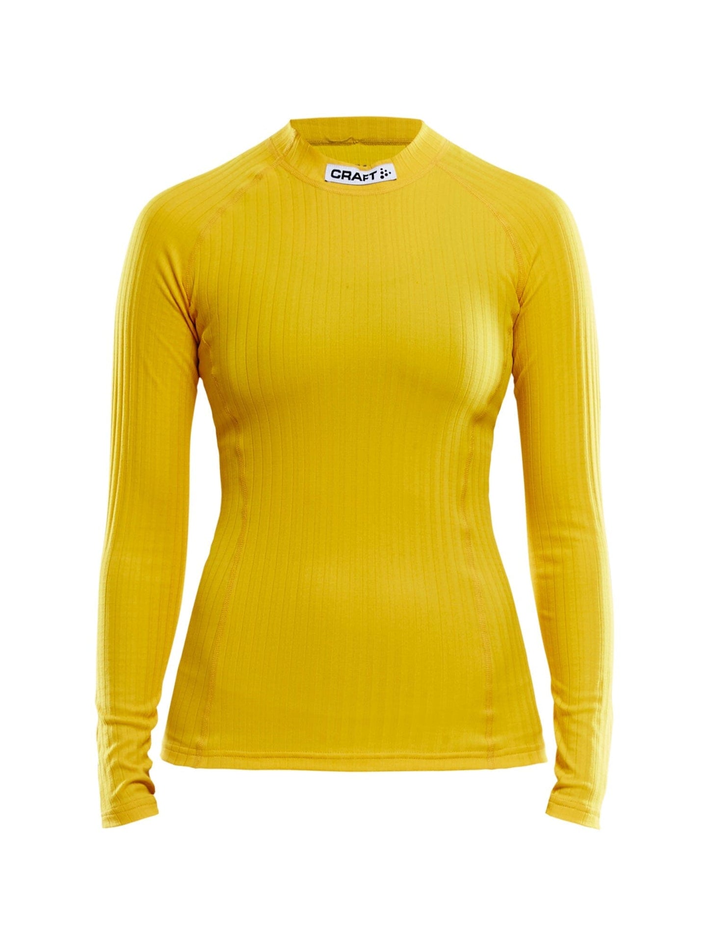 WOMEN'S CRAFT PROGRESS BASELAYER CN - SWEDEN YELLOW/BLACK Craft Sportswear NA