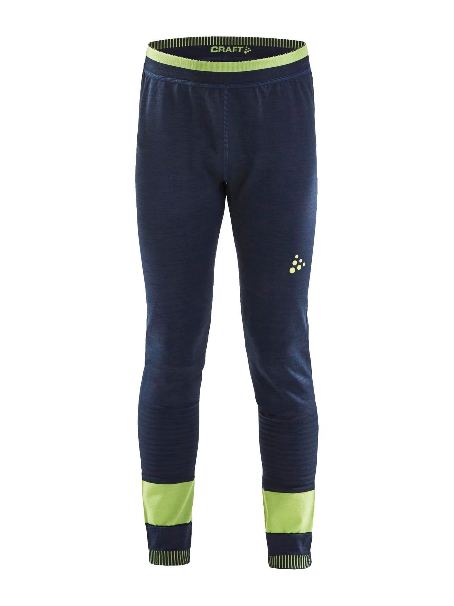 KIDS FUSEKNIT COMFORT PANTS - BLAZE/ACID Craft Sportswear NA