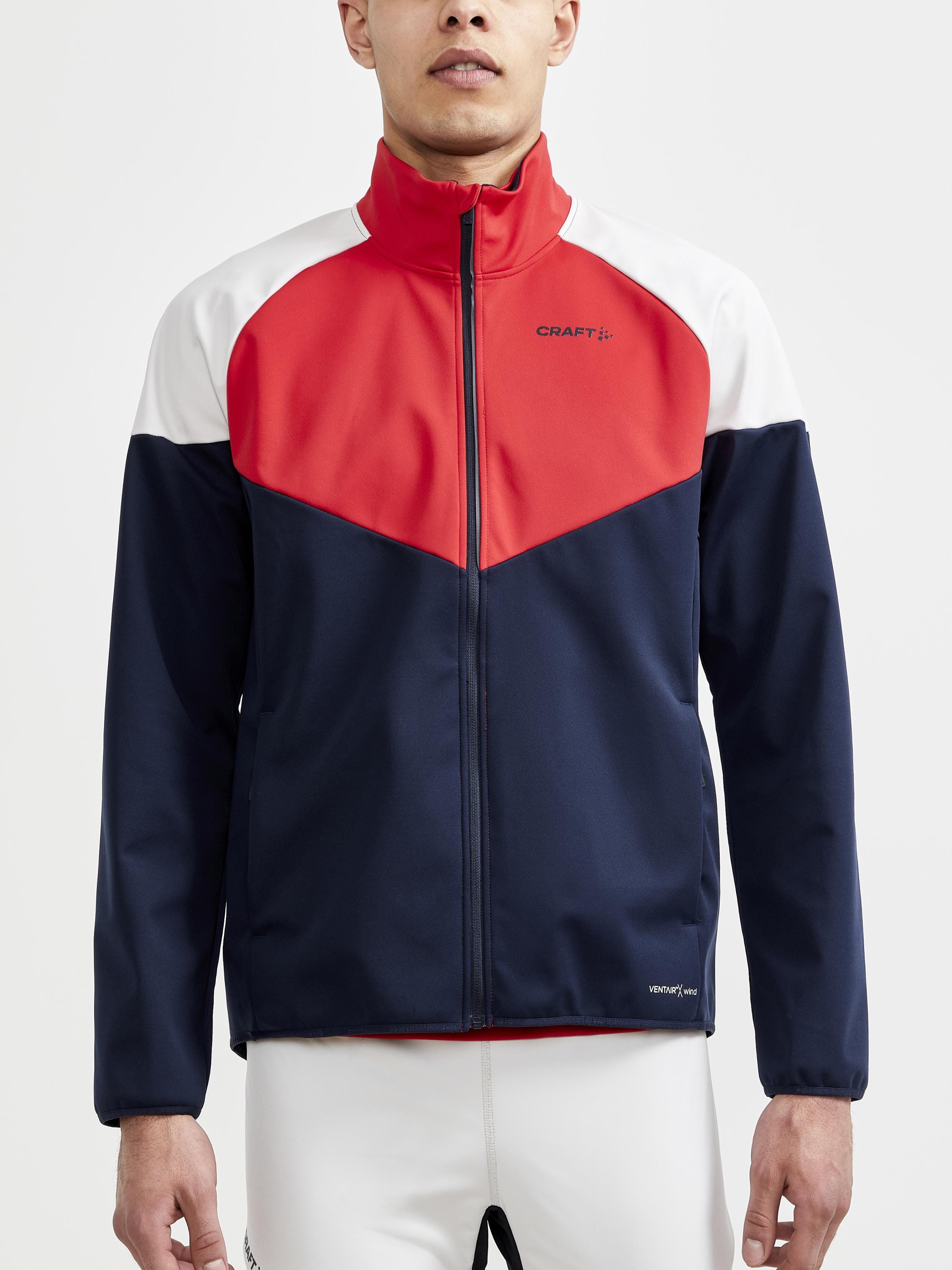 MEN'S GLIDE BLOCK JACKET - BLAZE-LYCHEE – Craft Sportswear NA