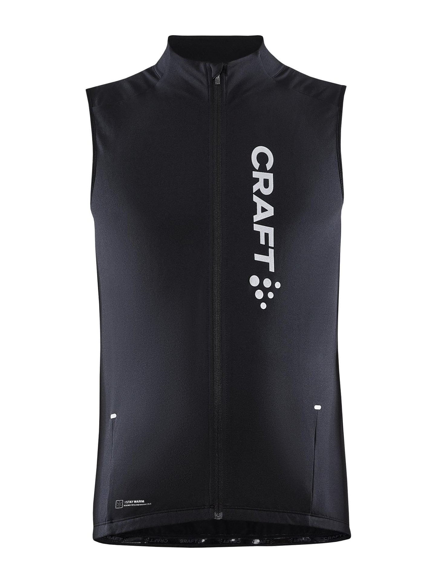 Men's Core Sub Z Cycling Vest - Black/Silver Reflective Craft Sportswear NA