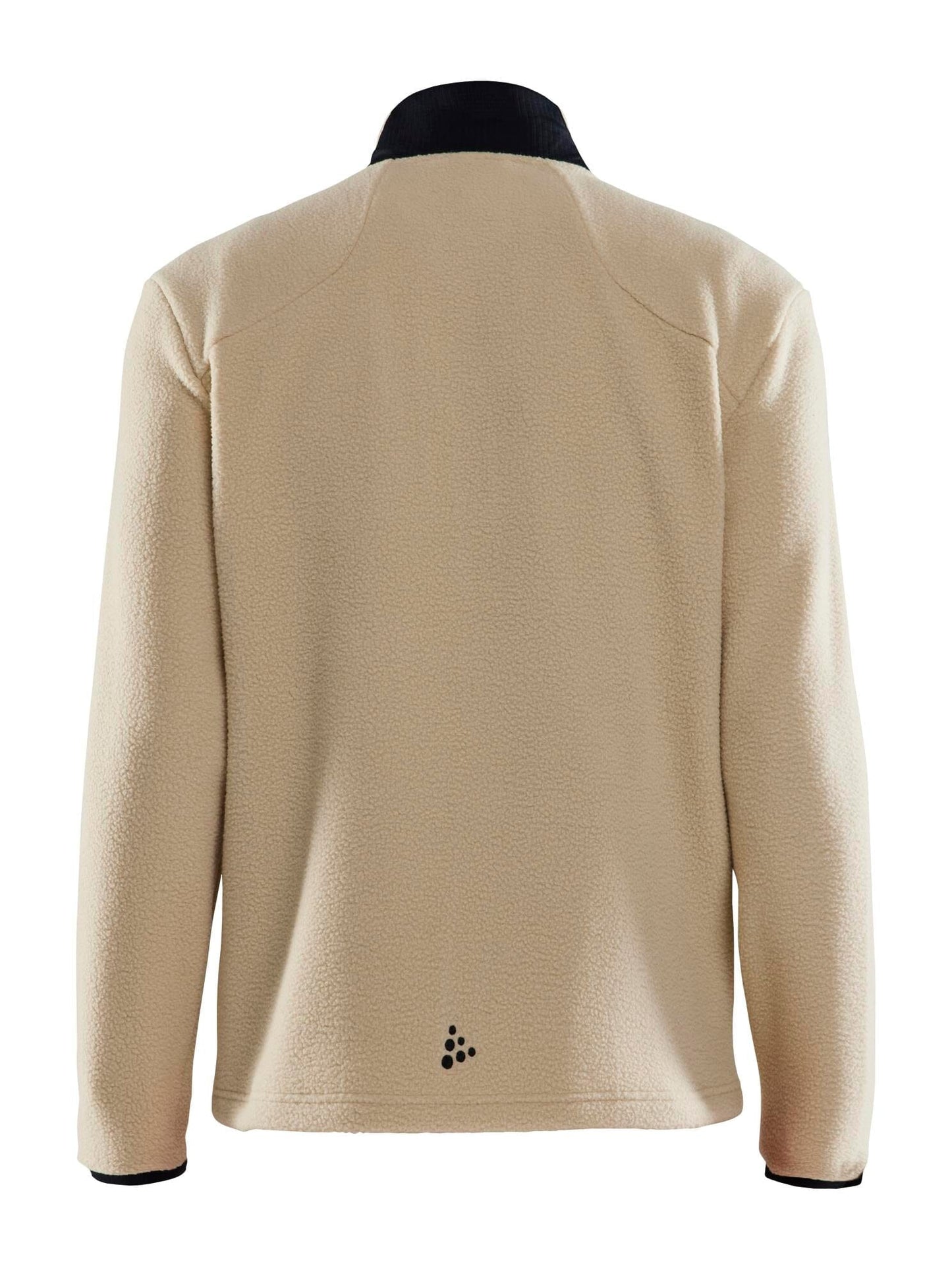 MEN'S ADV EXPLORE PILE FLEECE JACKET - ECRU-BLACK Craft Sportswear NA