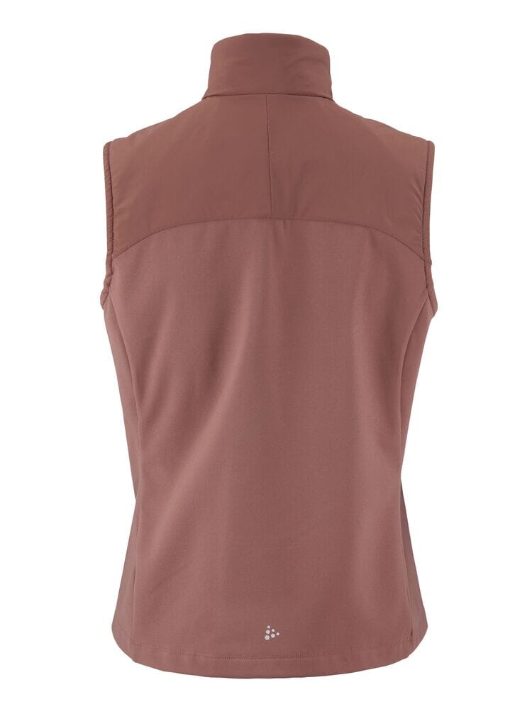 Women's ADV Essence Warm Running Vest 2 - Rose Brown Women's Jackets and Vests Craft Sportswear NA