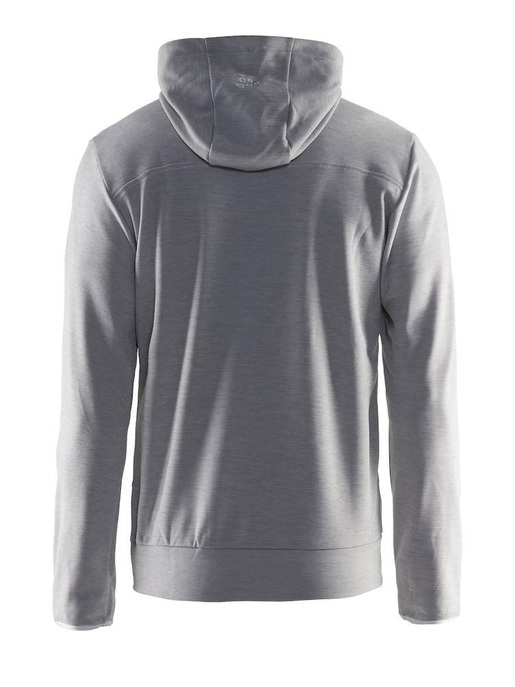 MEN'S LEISURE FULL ZIP HOODIE - GREY Craft Sportswear NA