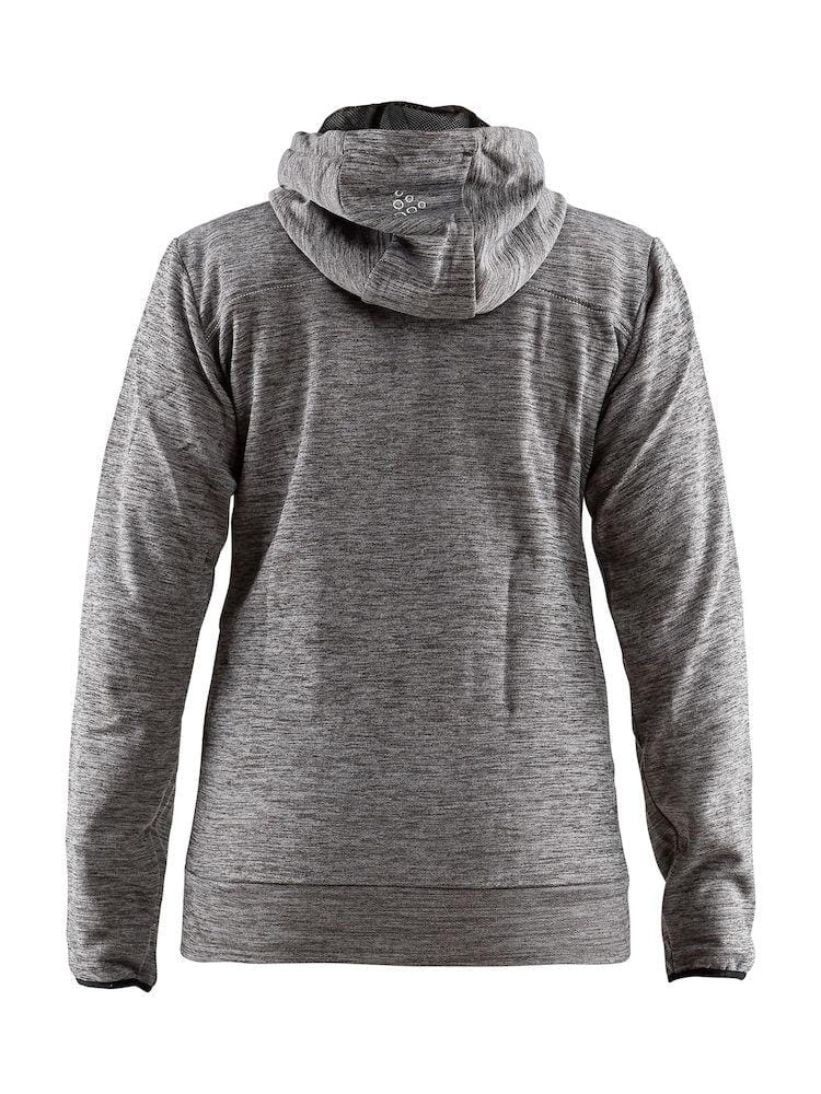 Women's Leisure Full Zip Hood - DARK GREY MELANGE Craft Sportswear NA