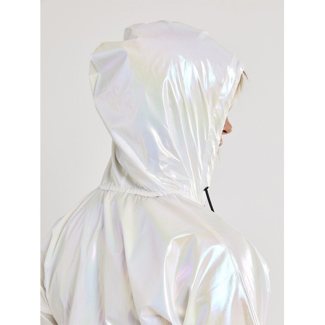 WOMEN'S UNTMD SHINY HOOD TRAINING JACKET - SILVER Craft Sportswear NA