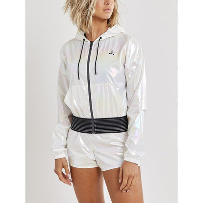 WOMEN'S UNTMD SHINY HOOD TRAINING JACKET - SILVER Craft Sportswear NA