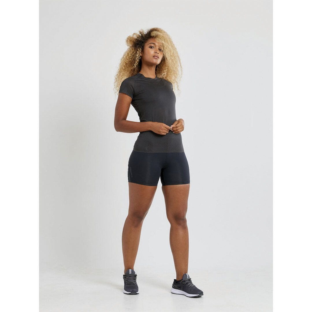 WOMEN'S PRO DRY NANOWEIGHT SS BASELAYER - Black Craft Sportswear NA