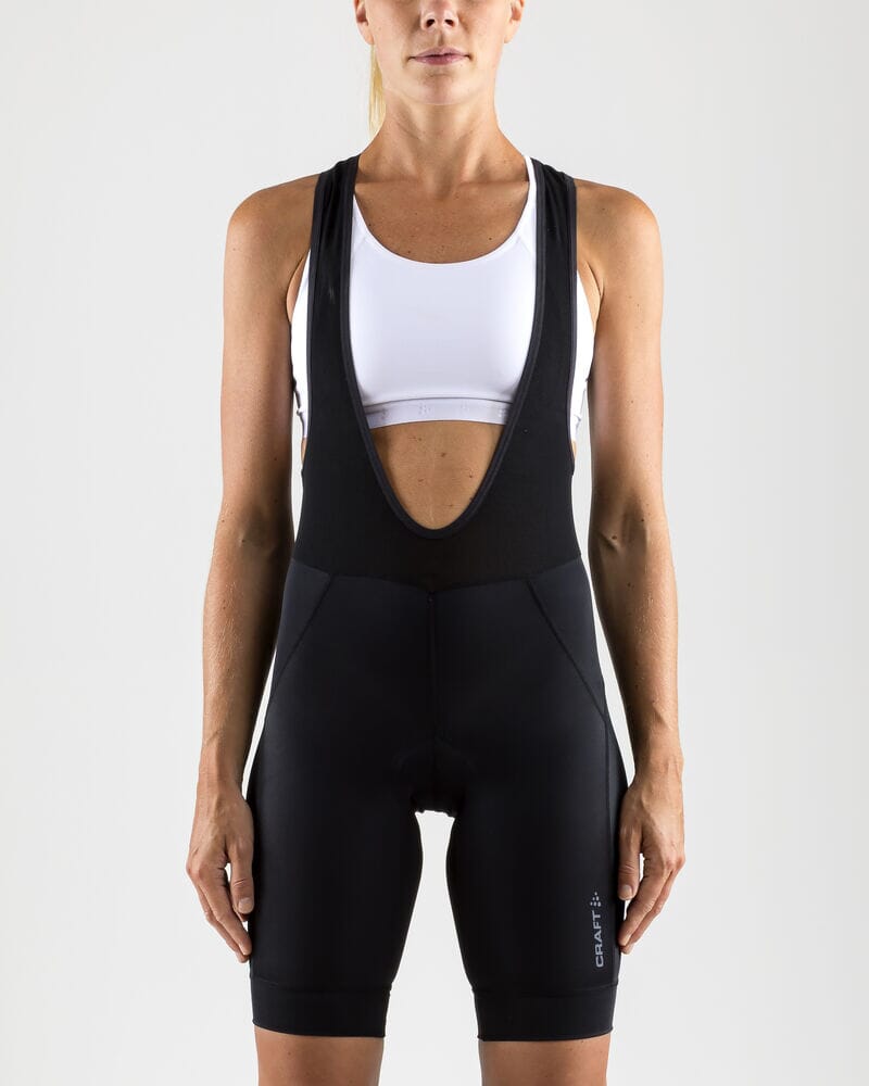 Women's Rise Bib Shorts - Black Women's Shorts, Skirts, and Dresses Craft Sportswear NA
