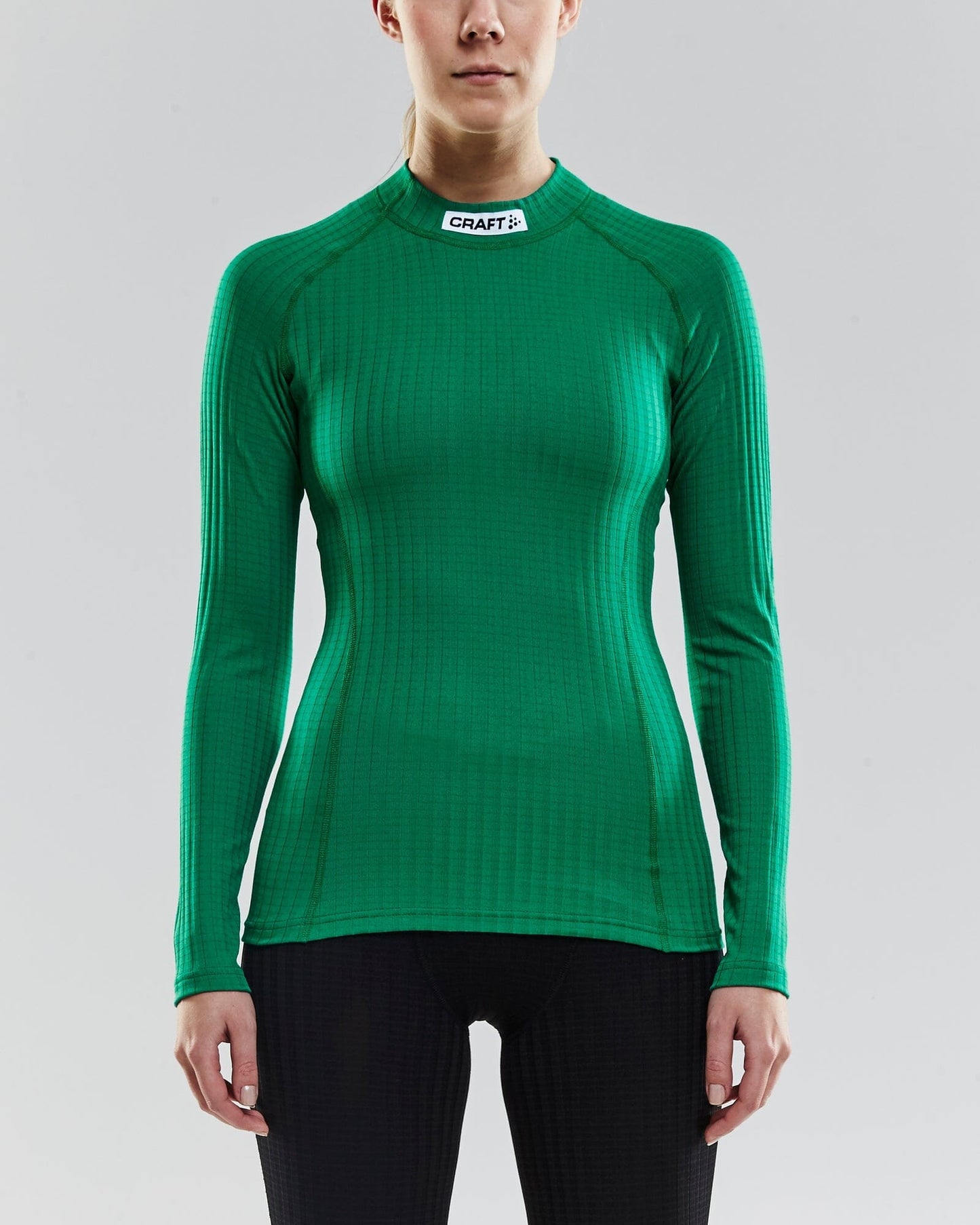 WOMEN'S CRAFT PROGRESS BASELAYER CN - Team Green Craft Sportswear NA