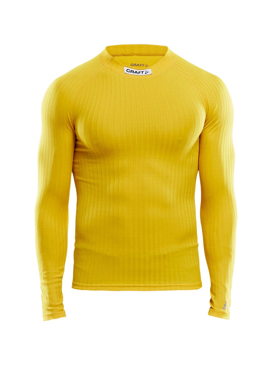 Men's Craft Progress Baselayer CN - SWEDEN YELLOW/BLACK Craft Sportswear NA