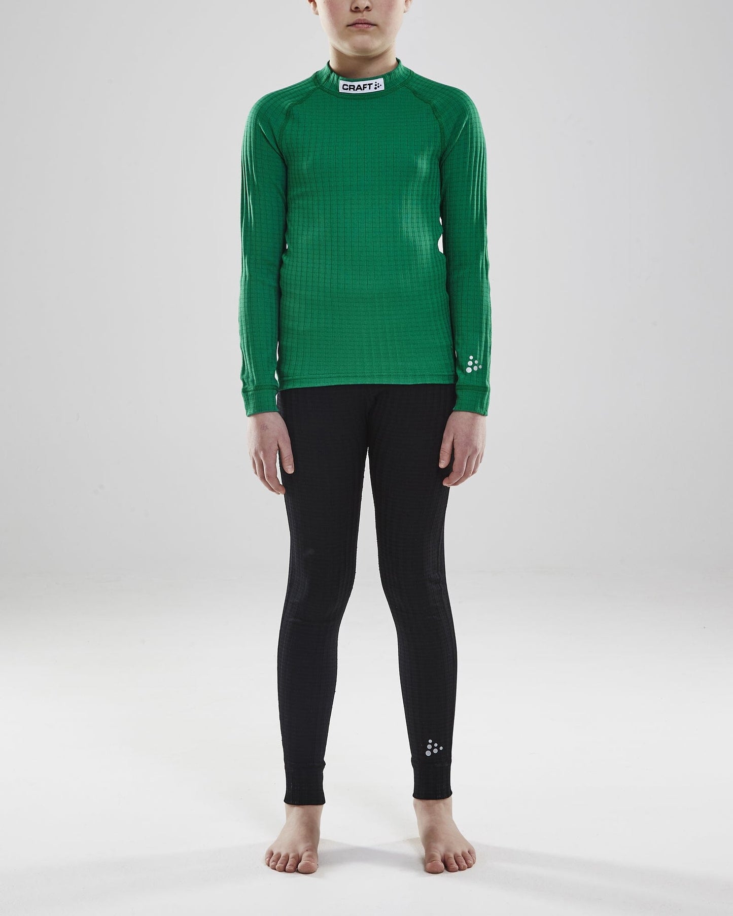 Junior Progress Baselayer CN LS - Team Green Craft Sportswear NA