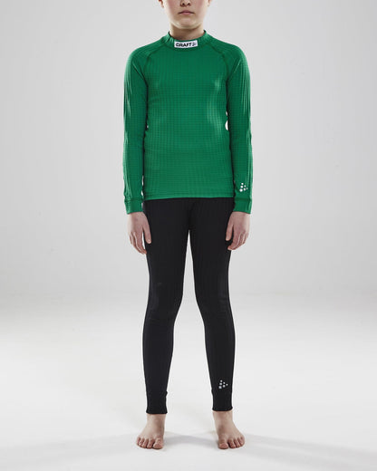 Junior Progress Baselayer CN LS - Team Green Craft Sportswear NA
