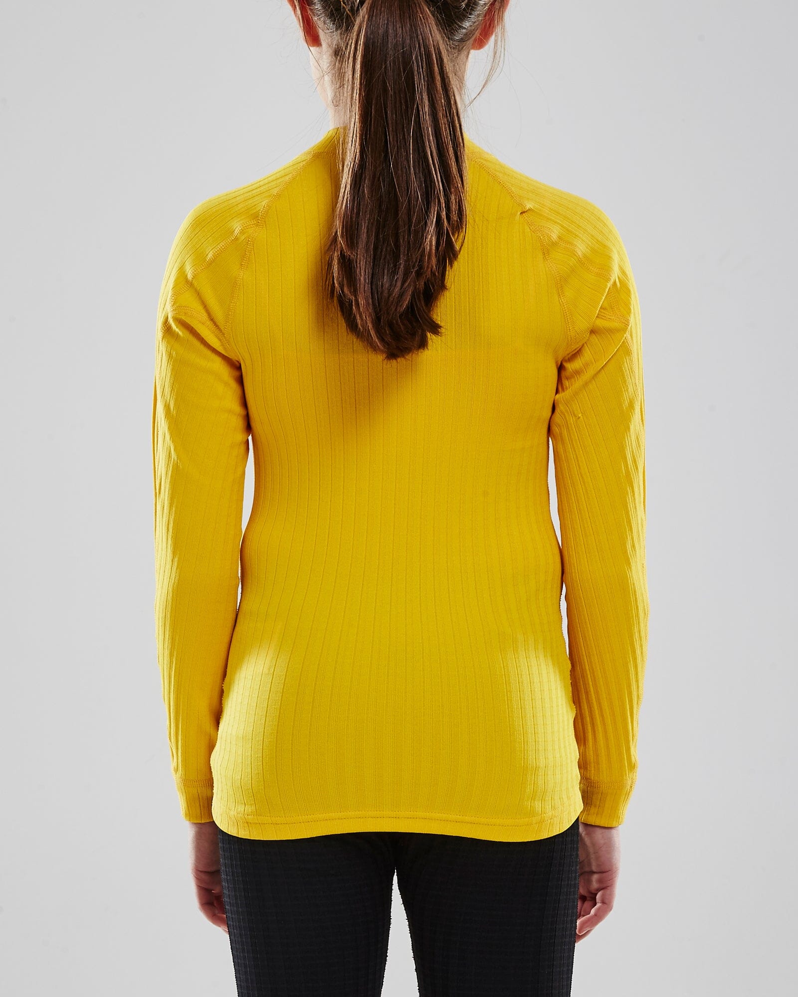 Junior Progress Baselayer CN LS - Sweden Yellow/Black Craft Sportswear NA