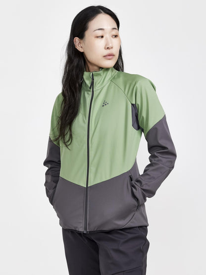 WOMEN'S GLIDE JACKET - JADE-GRANITE Craft Sportswear NA