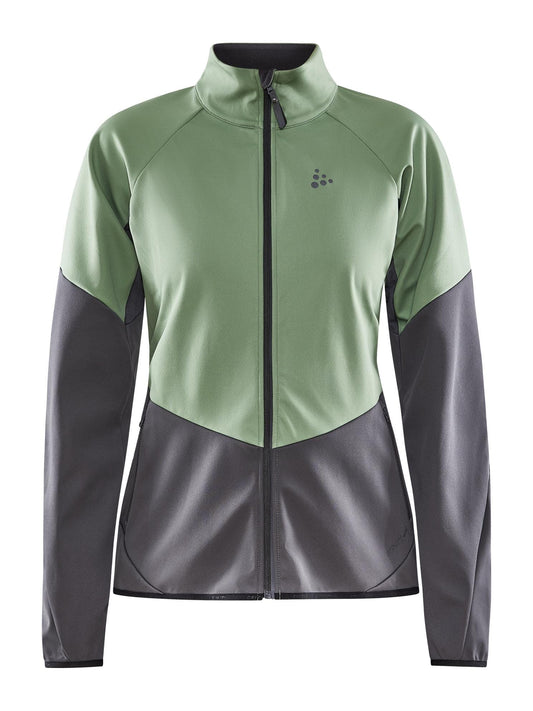 WOMEN'S GLIDE JACKET - JADE-GRANITE Craft Sportswear NA