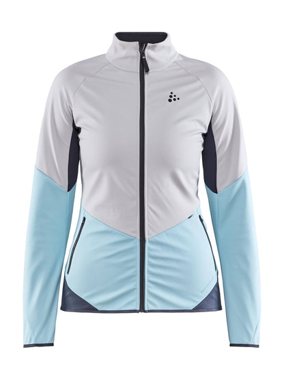 WOMEN'S GLIDE JACKET - ASH/AREA Craft Sportswear NA