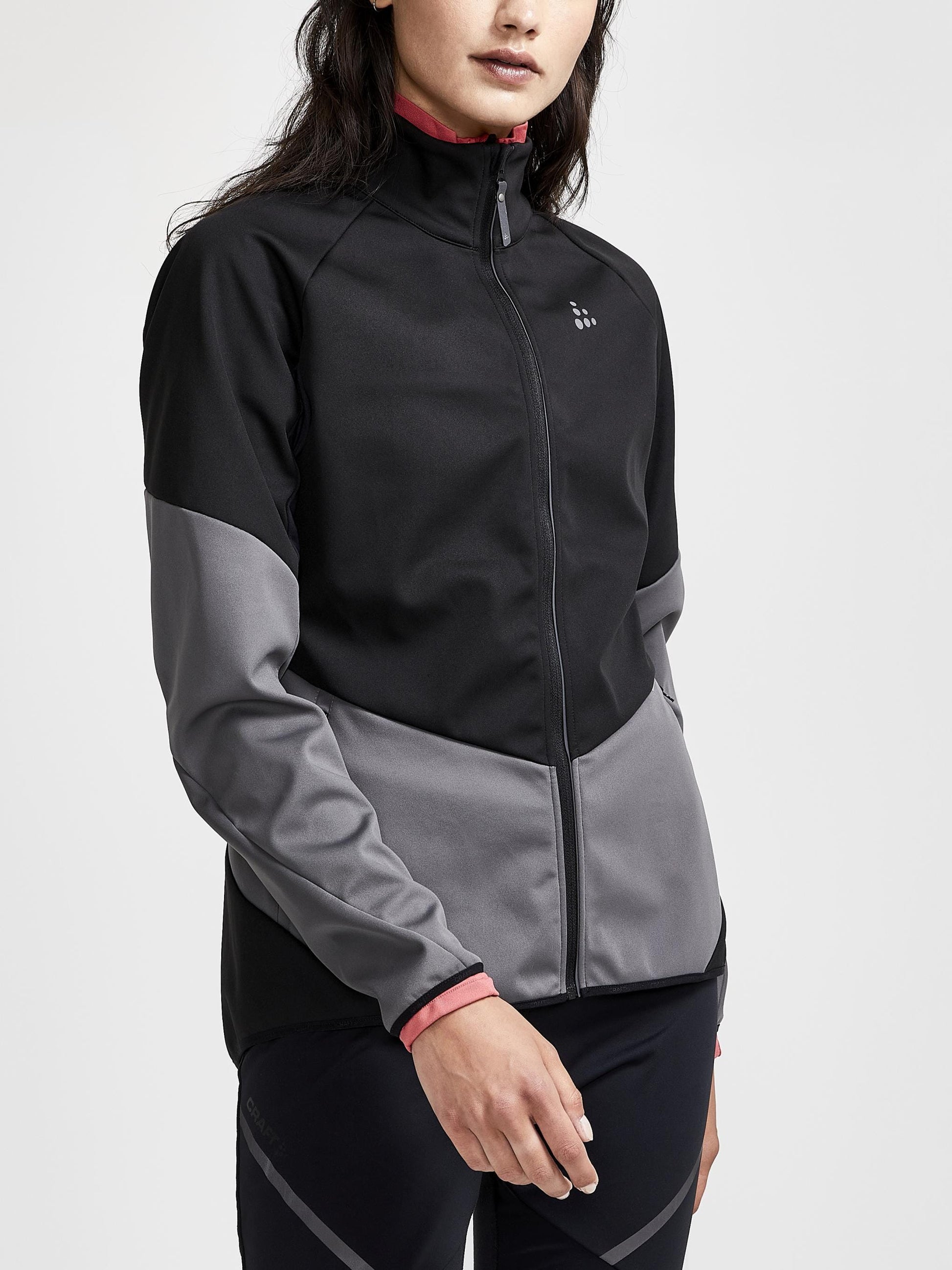 WOMEN'S GLIDE JACKET - Black/Granite Craft Sportswear NA