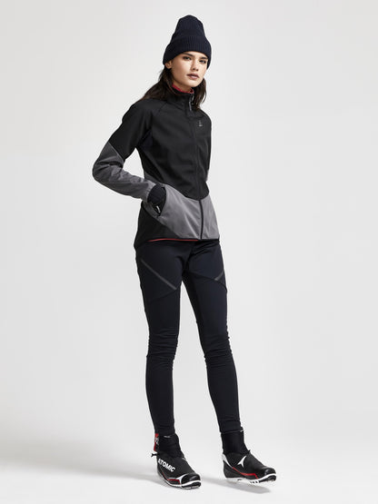 WOMEN'S GLIDE JACKET - Black/Granite Craft Sportswear NA