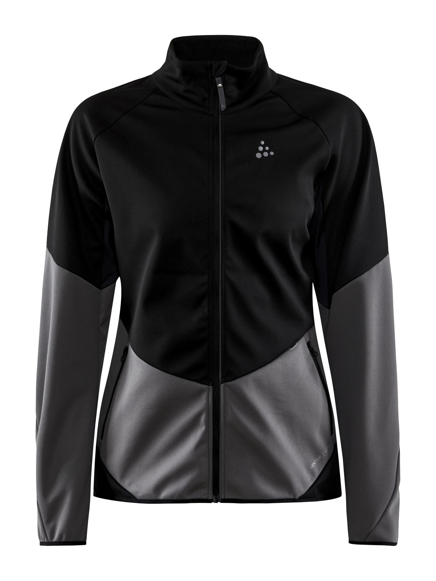 WOMEN'S GLIDE JACKET - Black/Granite Craft Sportswear NA