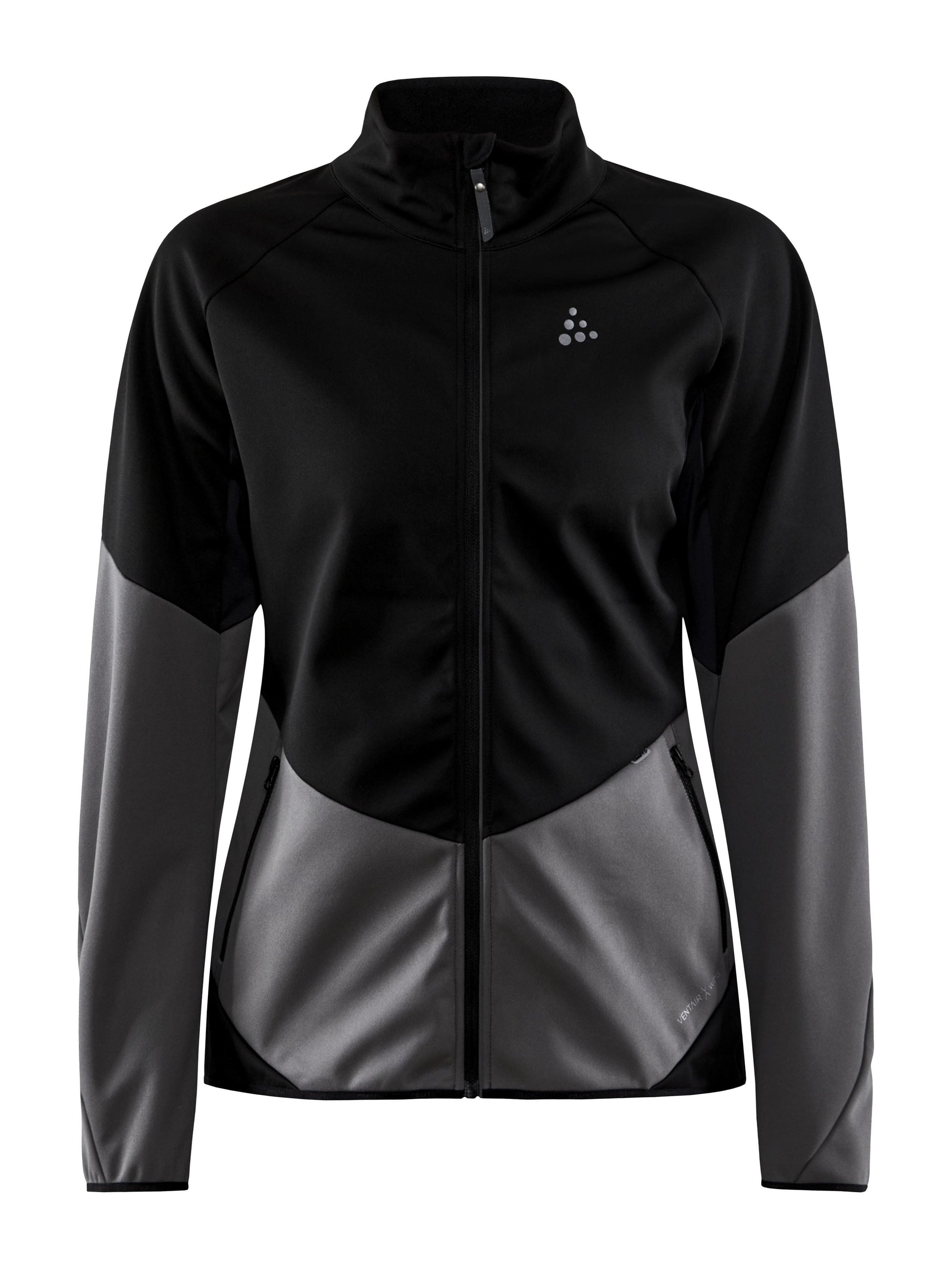 WOMEN'S GLIDE JACKET - Black/Granite Craft Sportswear NA
