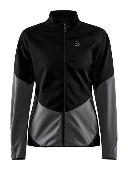 WOMEN'S GLIDE JACKET - Black/Granite Craft Sportswear NA