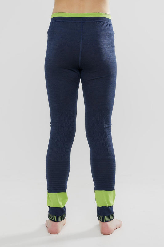 KIDS FUSEKNIT COMFORT PANTS - BLAZE/ACID Craft Sportswear NA