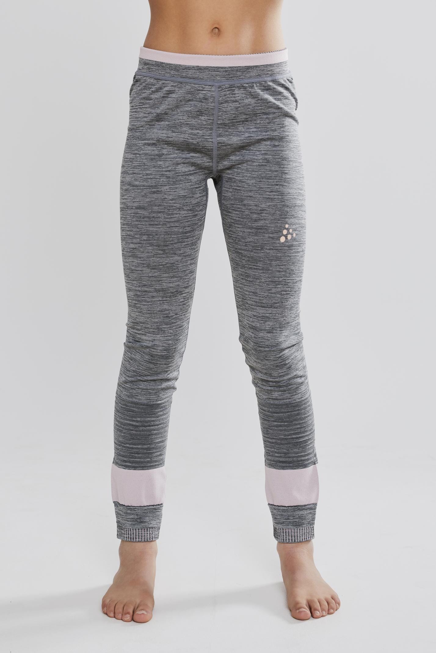 KIDS FUSEKNIT COMFORT PANTS - DK GREY MELANGE/TOUCH Craft Sportswear NA