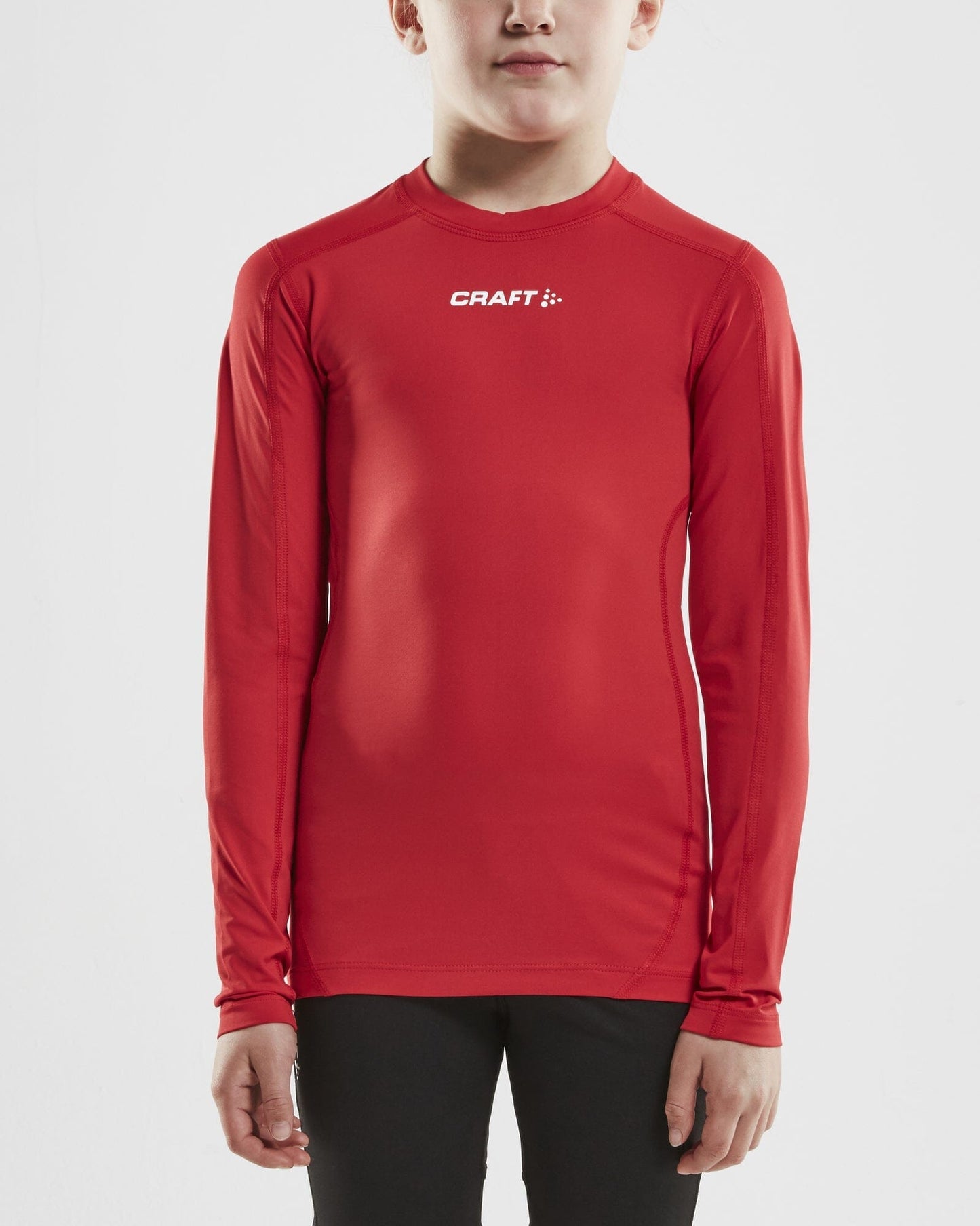 Junior Pro Control Compression Long-Sleeve - BRIGHT RED Craft Sportswear NA