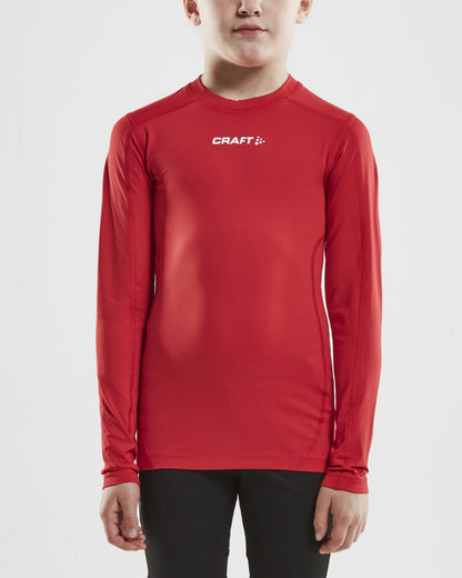 Junior Pro Control Compression Long-Sleeve - BRIGHT RED Craft Sportswear NA