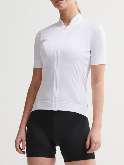 WOMEN'S ESSENCE CYCLING JERSEY - WHITE Craft Sportswear NA