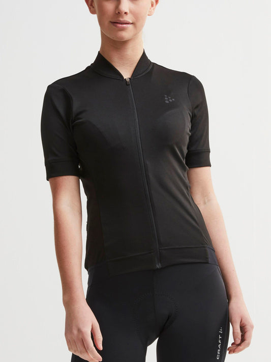WOMEN'S ESSENCE CYCLING JERSEY - Black Craft Sportswear NA