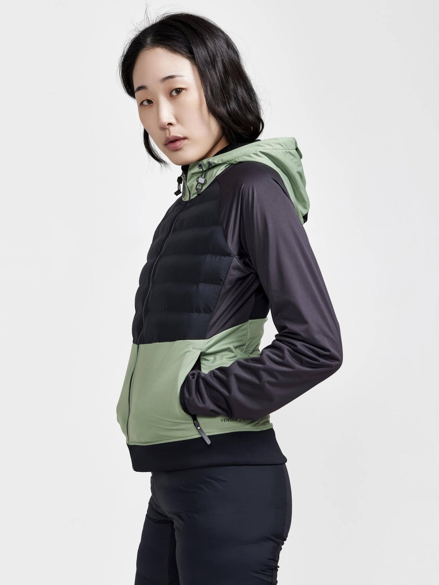 WOMEN'S PURSUIT THERMAL XC SKI JACKET - BLACK-JADE Craft Sportswear NA