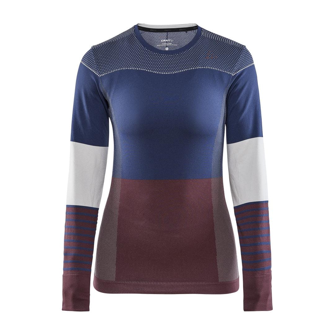WOMEN'S FUSEKNIT COMFORT BLOCKED BASELAYER - BEAT/PEAK Craft Sportswear NA
