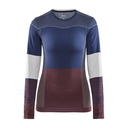 WOMEN'S FUSEKNIT COMFORT BLOCKED BASELAYER - BEAT/PEAK Craft Sportswear NA