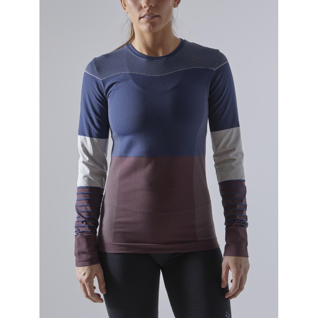 WOMEN'S FUSEKNIT COMFORT BLOCKED BASELAYER - BEAT/PEAK Craft Sportswear NA