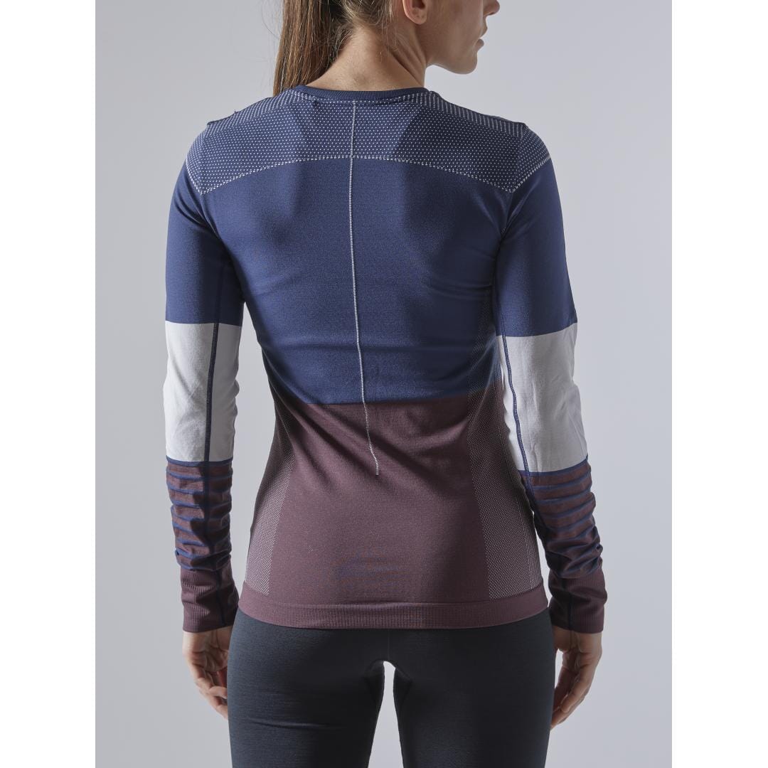 WOMEN'S FUSEKNIT COMFORT BLOCKED BASELAYER - BEAT/PEAK Craft Sportswear NA