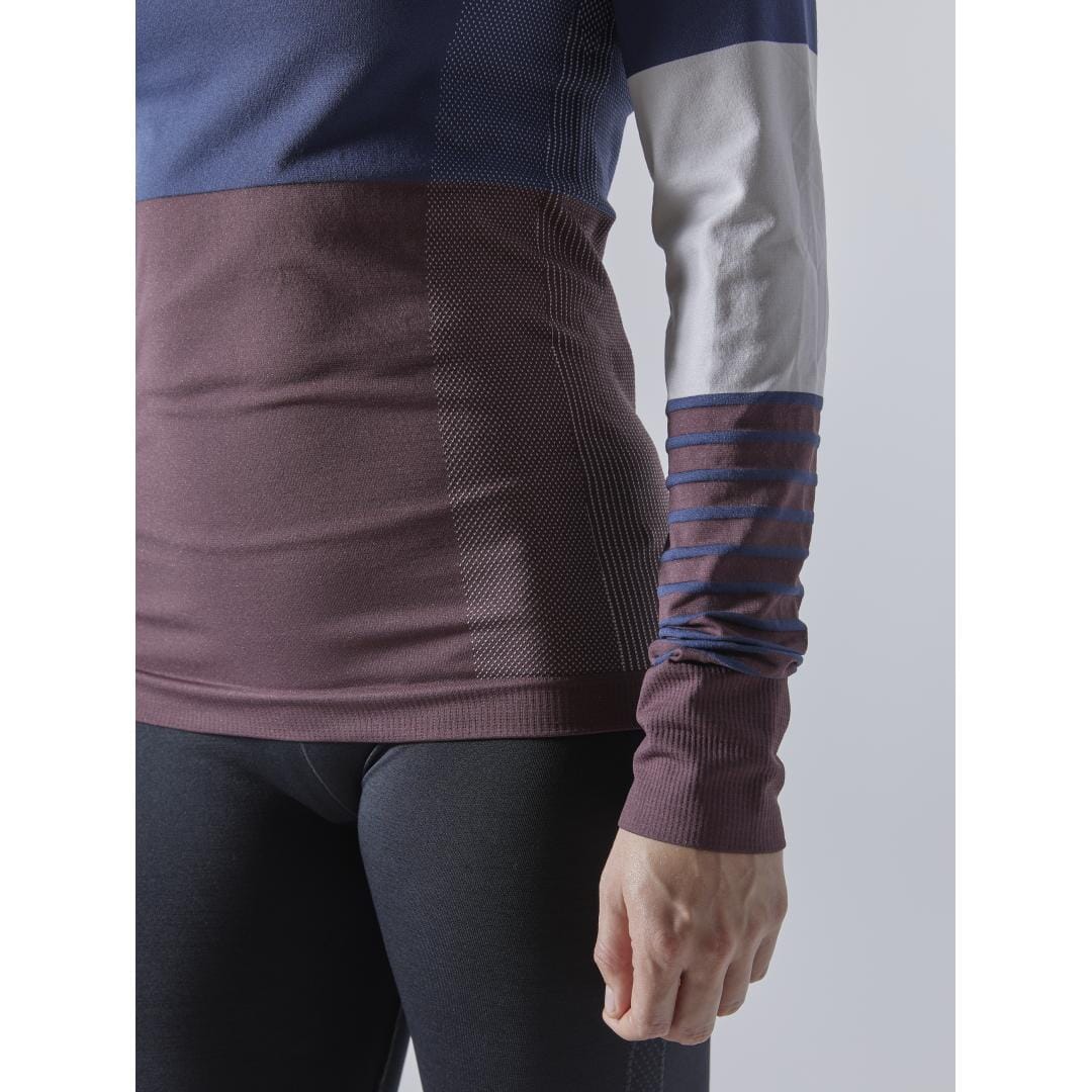 WOMEN'S FUSEKNIT COMFORT BLOCKED BASELAYER - BEAT/PEAK Craft Sportswear NA
