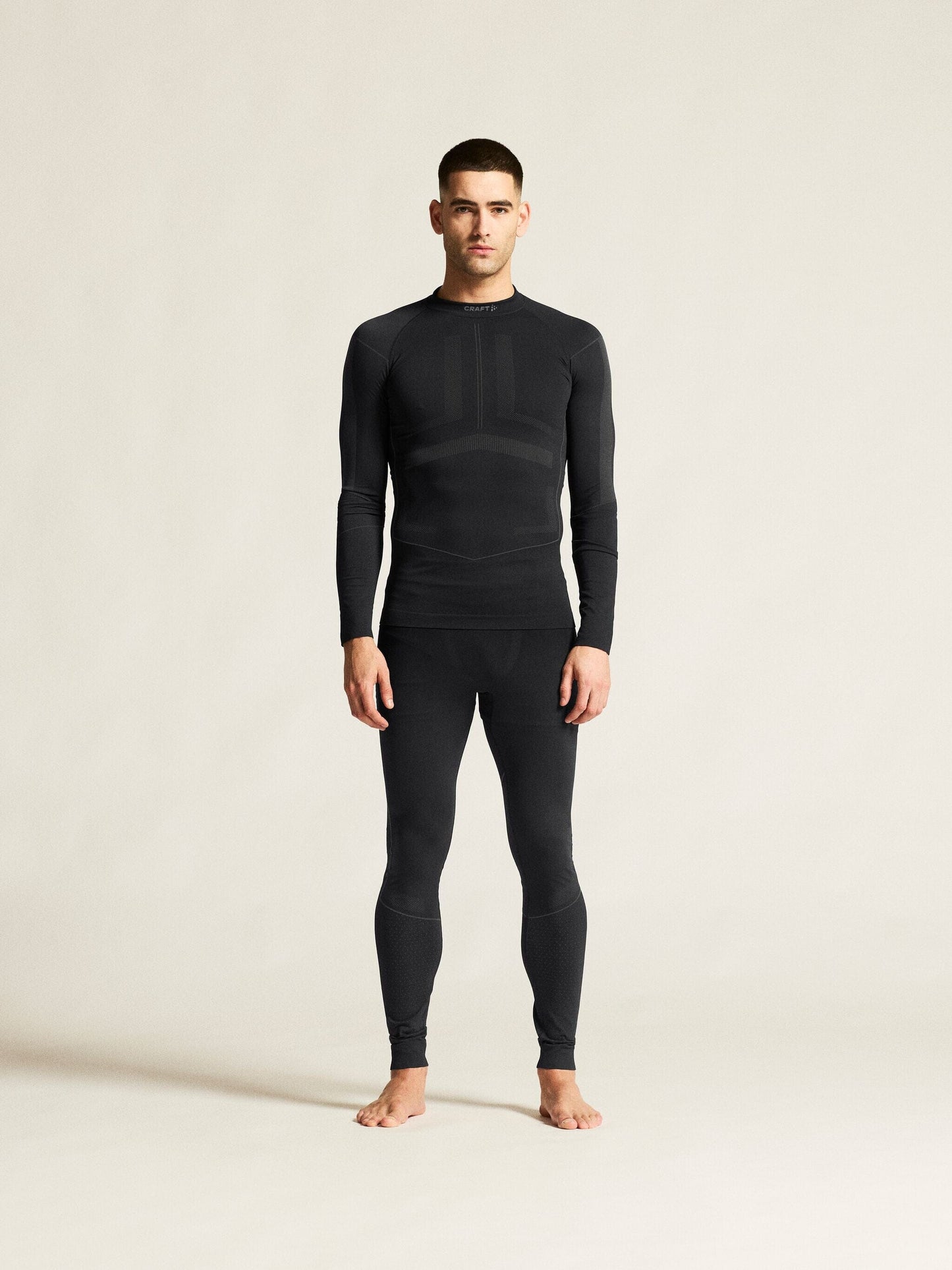 Men's Active Intensity Baselayer - Black/Asphalt Men's Baselayer Craft Sportswear NA