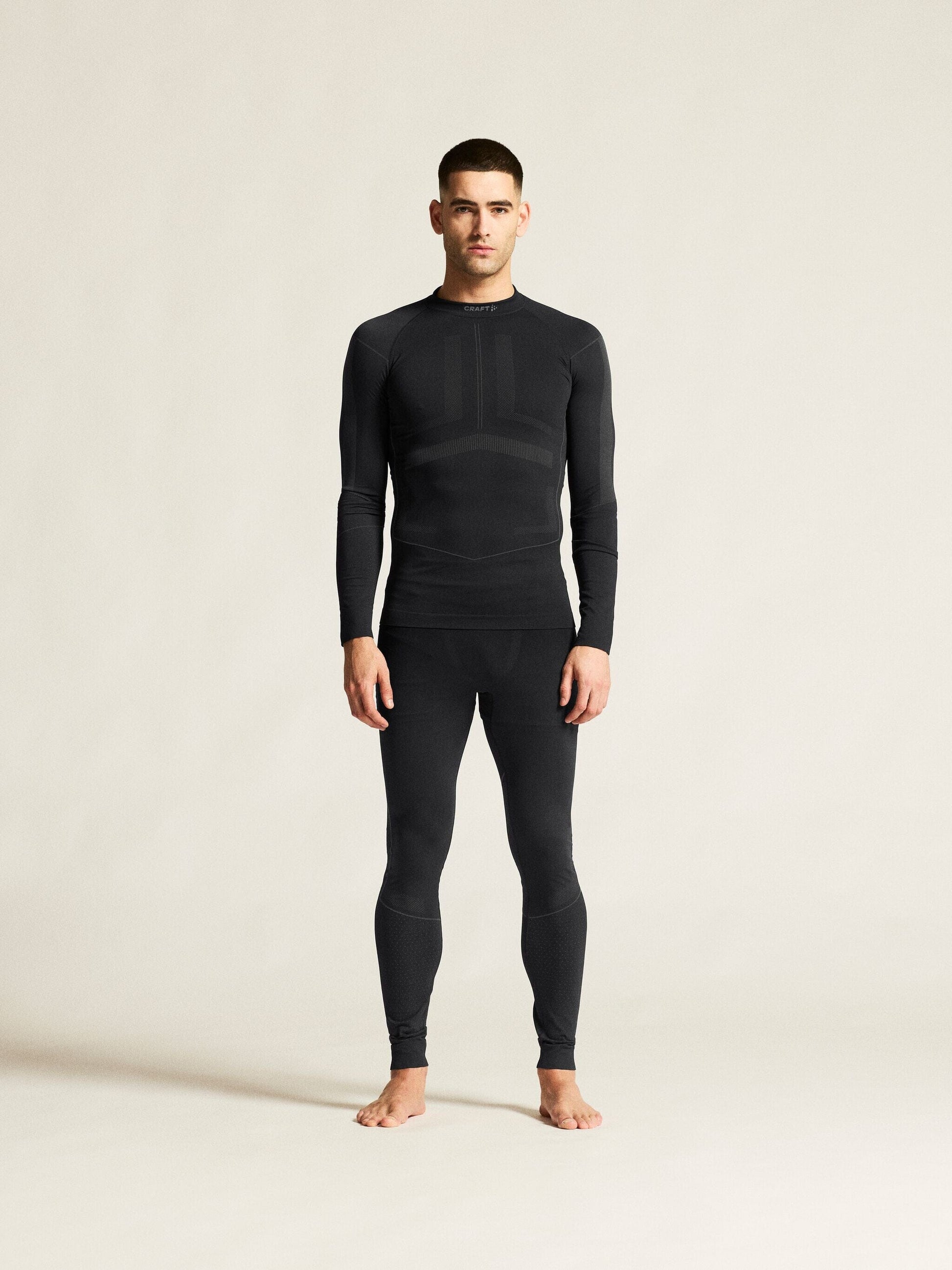 Men's Active Intensity Baselayer - Black/Asphalt Men's Baselayer Craft Sportswear NA