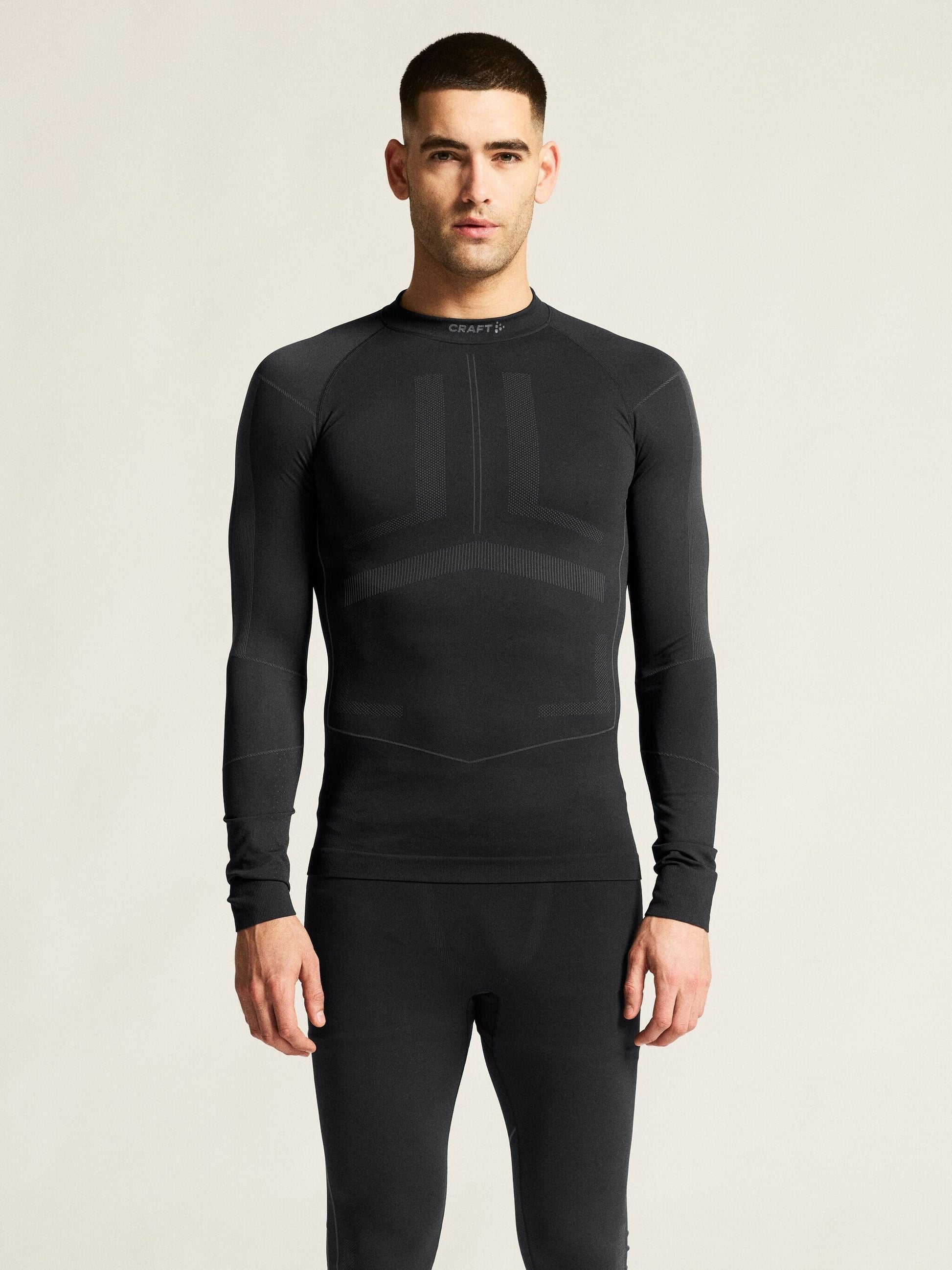 Men's Active Intensity Baselayer - Black/Asphalt Men's Baselayer Craft Sportswear NA