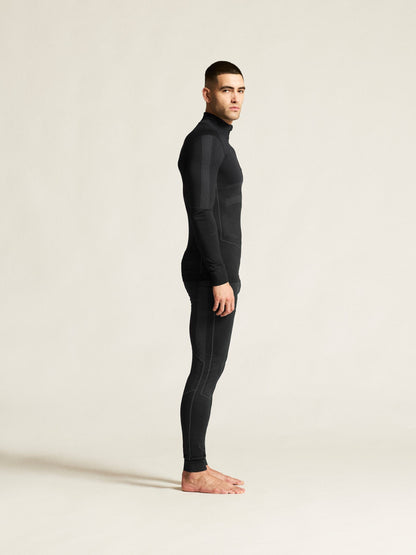 Men's Active Intensity 1/4 Zip Baselayer - Black/Asphalt Men's Baselayer Craft Sportswear NA
