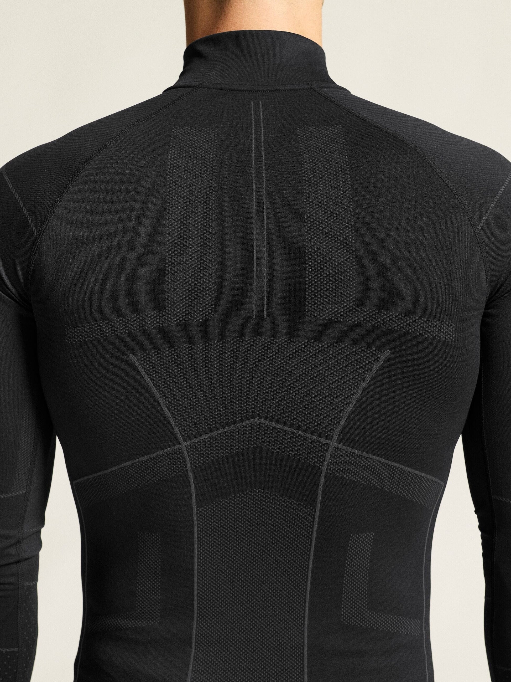 Men's Active Intensity 1/4 Zip Baselayer - Black/Asphalt Men's Baselayer Craft Sportswear NA