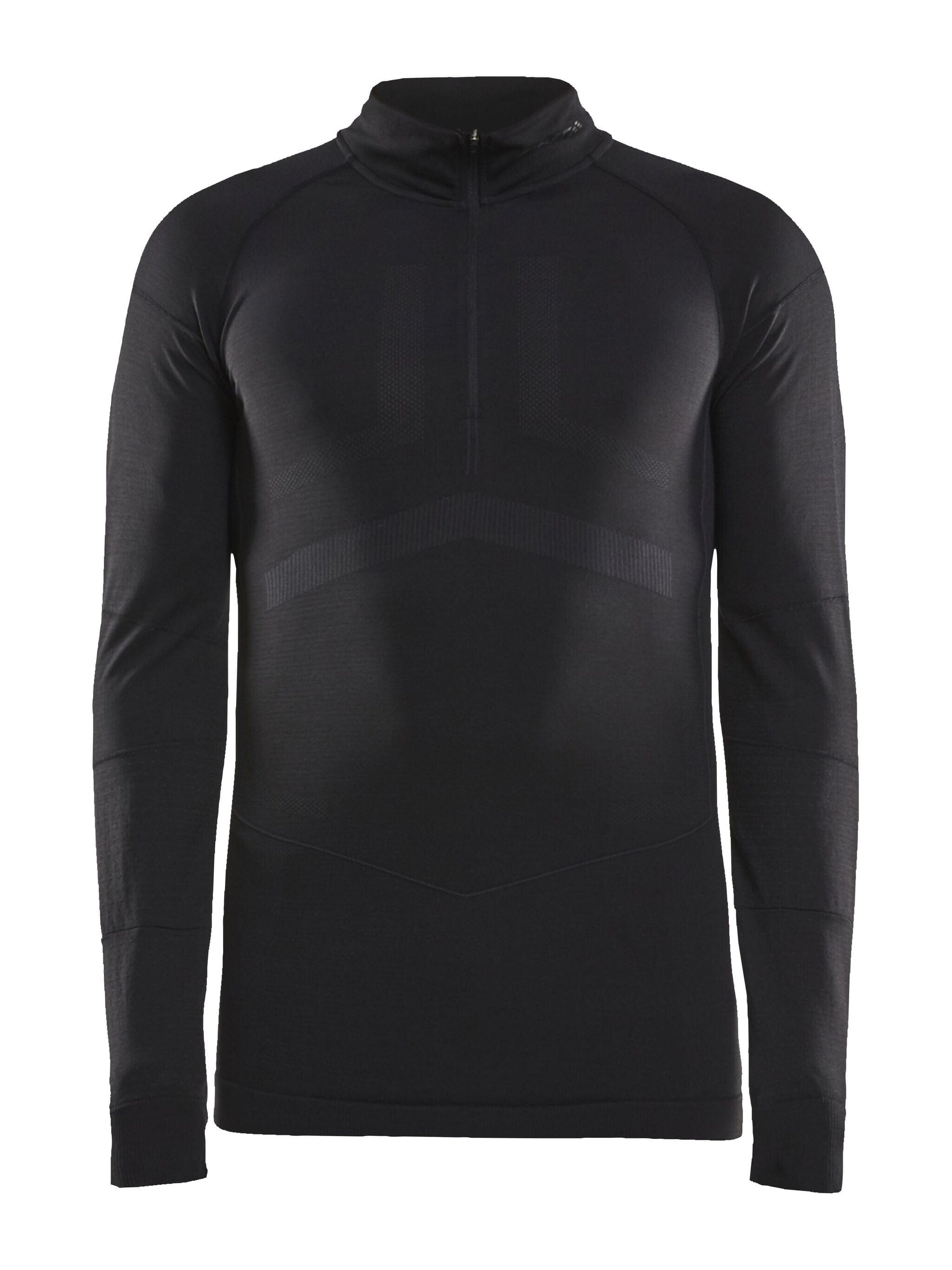 Men's Active Intensity 1/4 Zip Baselayer - Black/Asphalt Men's Baselayer Craft Sportswear NA