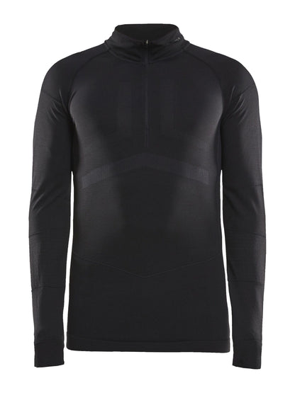 Men's Active Intensity 1/4 Zip Baselayer - Black/Asphalt Men's Baselayer Craft Sportswear NA