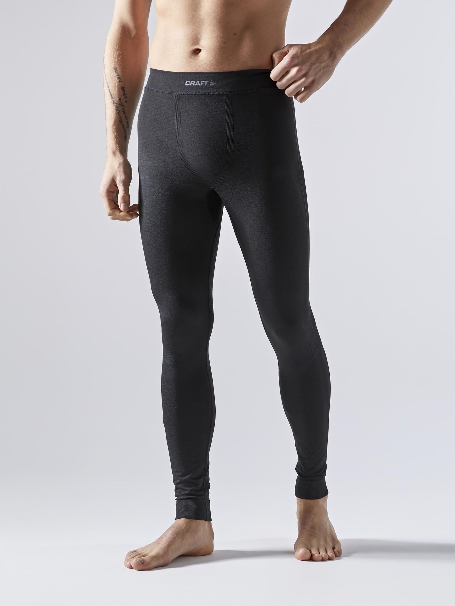MEN'S ACTIVE INTENSITY BASELAYER PANTS - BLACK/ASPHALT Craft Sportswear NA