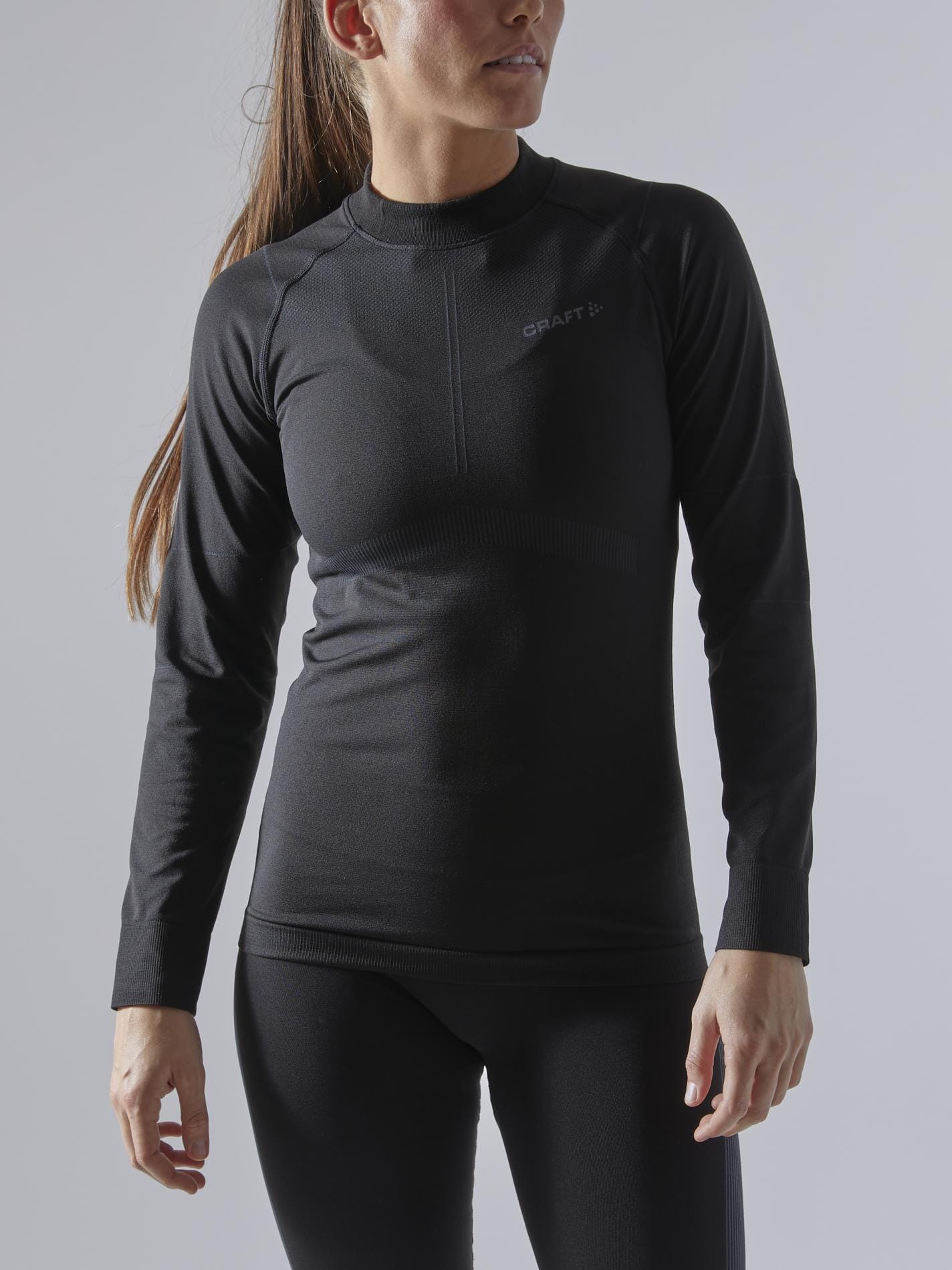 WOMEN'S ACTIVE INTENSITY BASELAYER - BLACK/ASPHALT Craft Sportswear NA