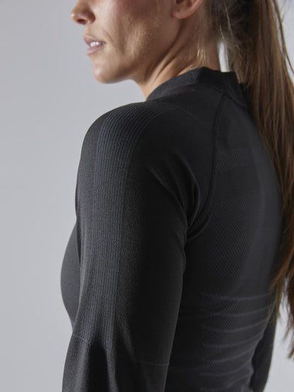 WOMEN'S ACTIVE INTENSITY BASELAYER - BLACK/ASPHALT Craft Sportswear NA