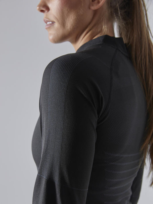 WOMEN'S ACTIVE INTENSITY BASELAYER - BLACK/ASPHALT Craft Sportswear NA