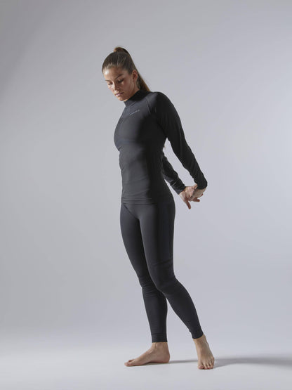 WOMEN'S ACTIVE INTENSITY BASELAYER - BLACK/ASPHALT Craft Sportswear NA