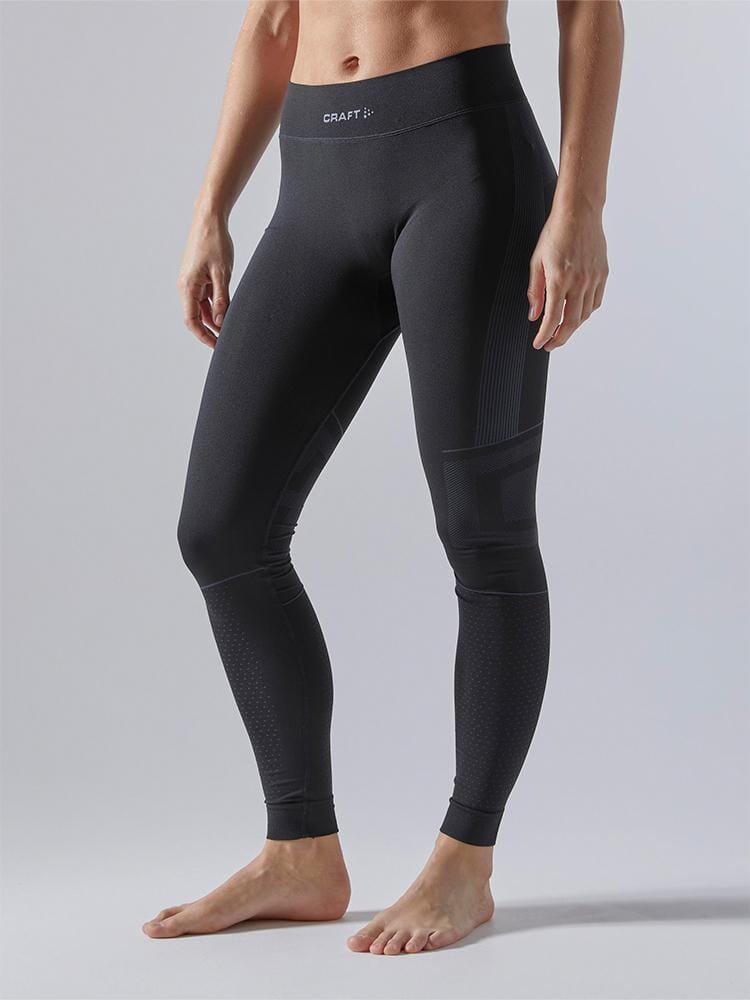 WOMEN'S ACTIVE INTENSITY BASELAYER PANTS - BLACK/ASPHALT Craft Sportswear NA